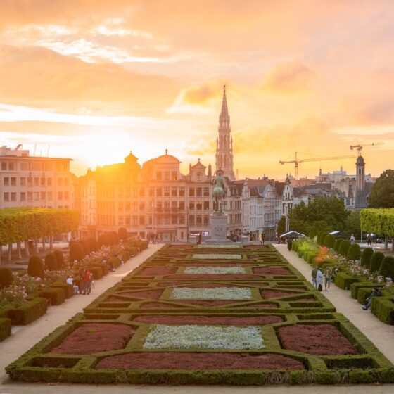 Sunset at Mont des Arts - Brussels | Belgium