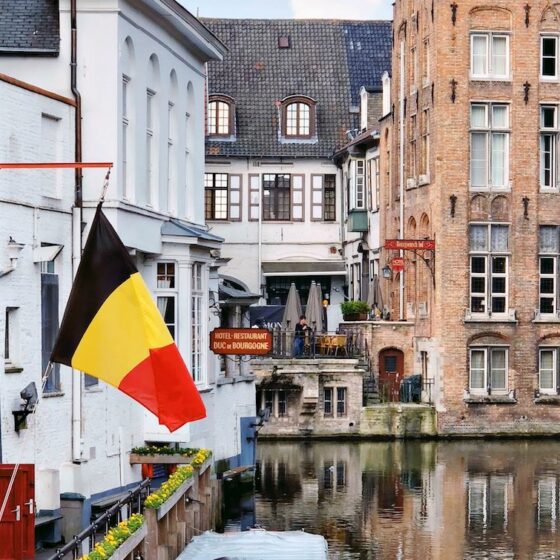Bandiera belgio - ue
