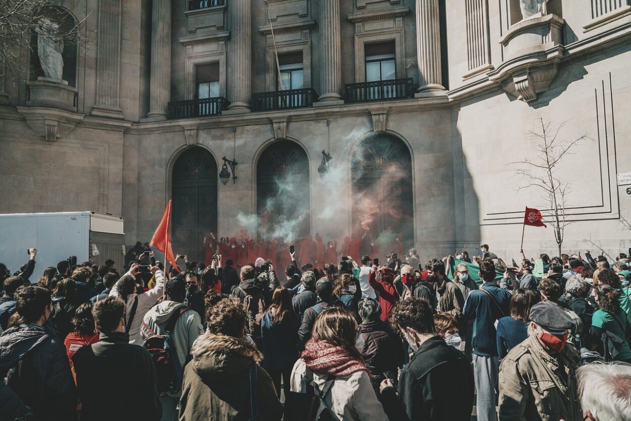 Manifestazione dei sindacati pensionamenti